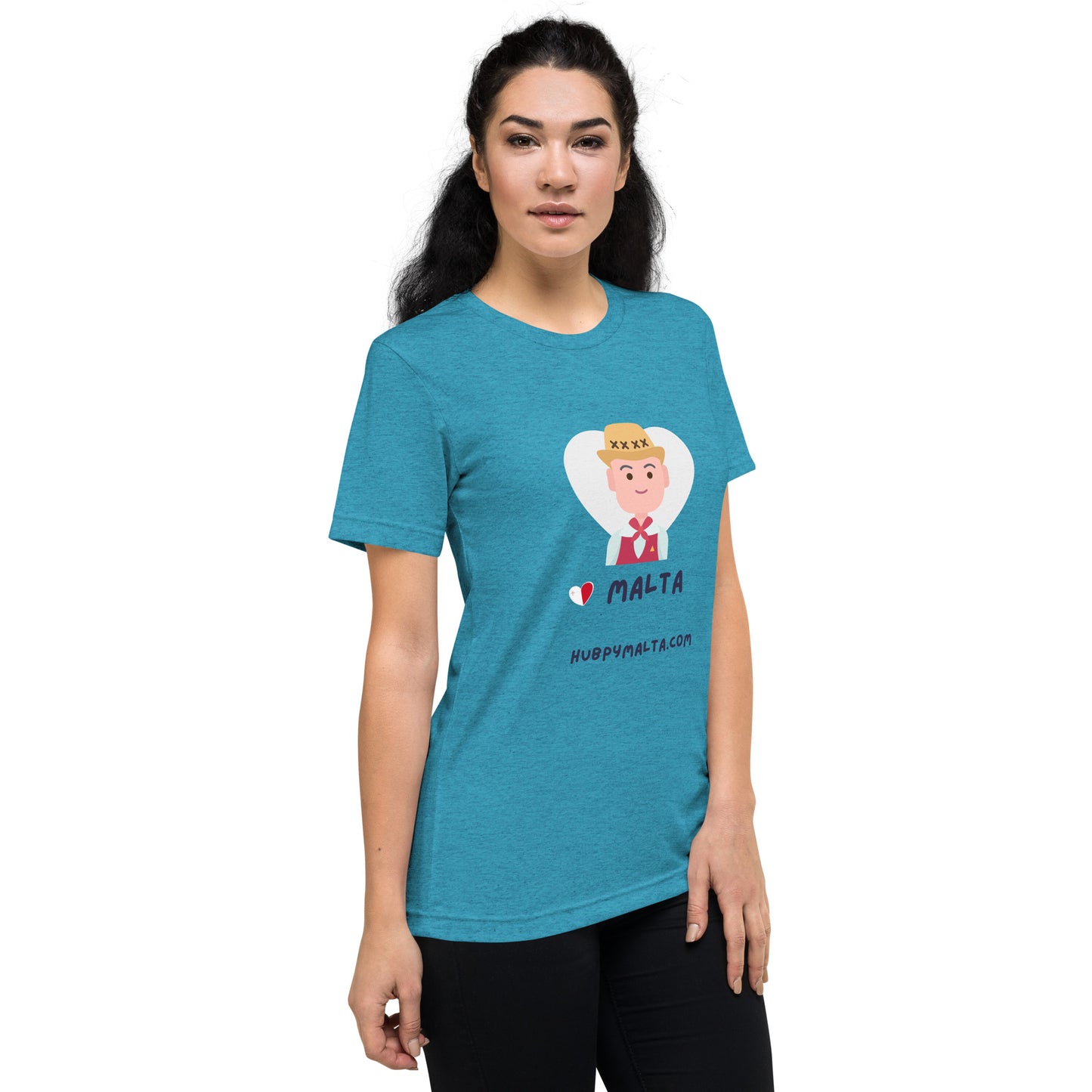 Unisex t-shirt - Malta Man with Hat (12 Colours 8 Sizes)
