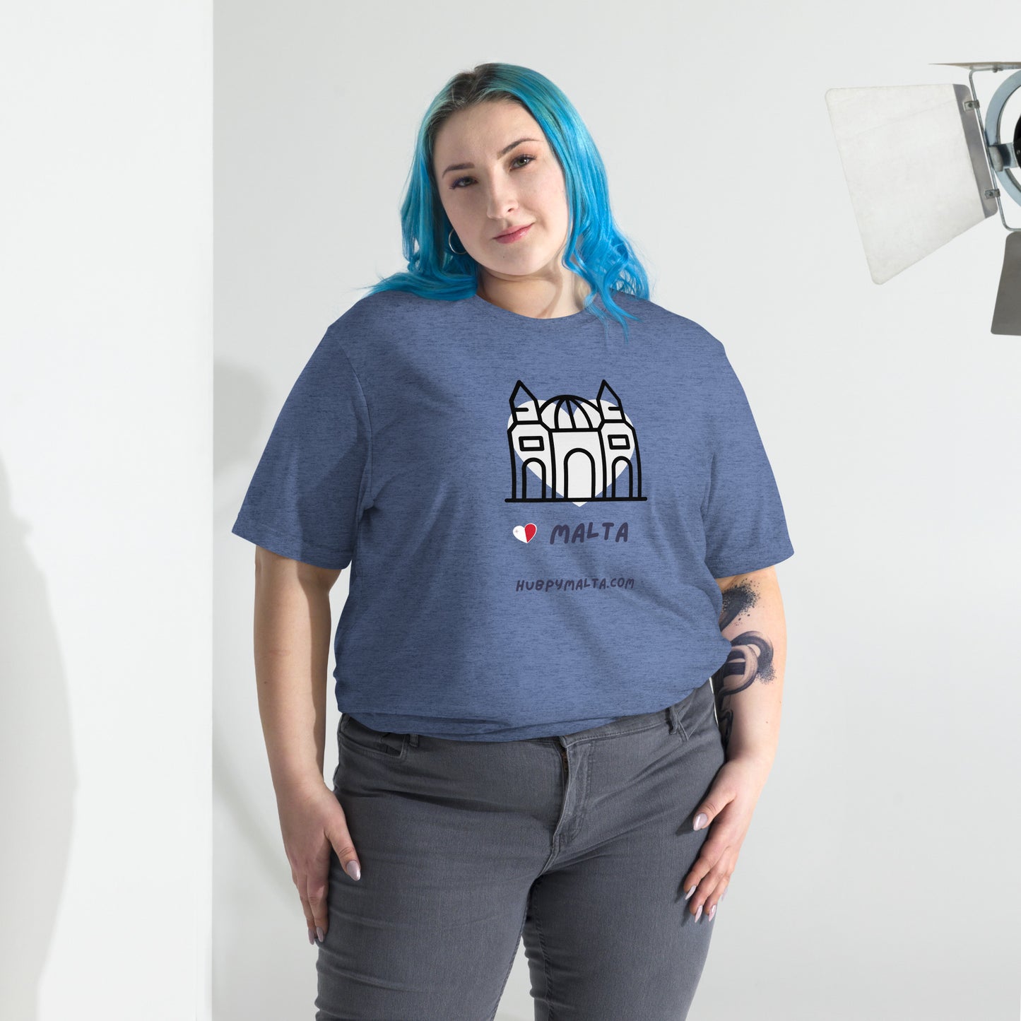Unisex t-shirt - Malta Church (Multi-Colour Multi-Size)