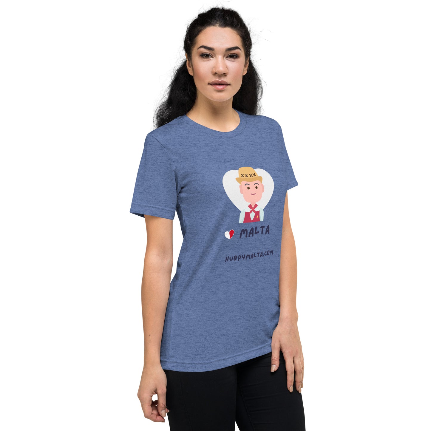 Unisex t-shirt - Malta Man with Hat (12 Colours 8 Sizes)