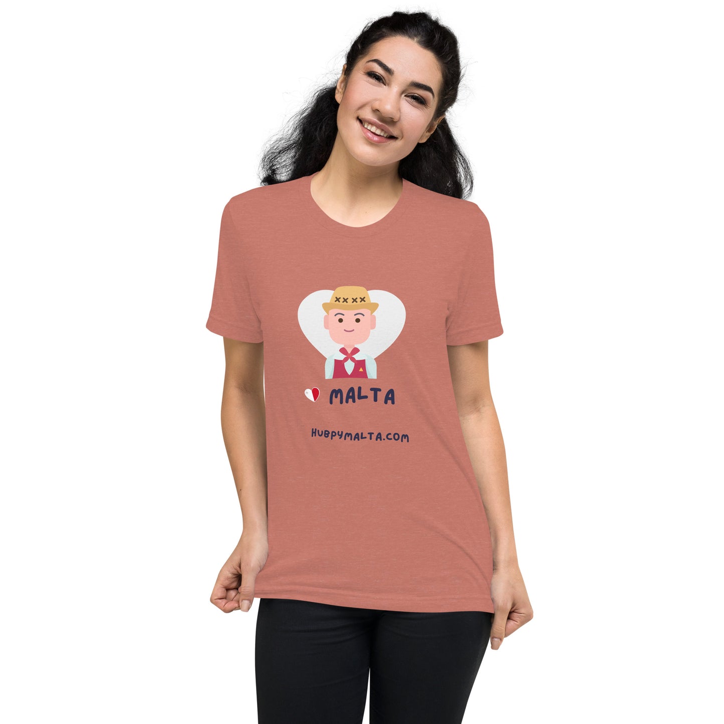 Unisex t-shirt - Malta Man with Hat (12 Colours 8 Sizes)
