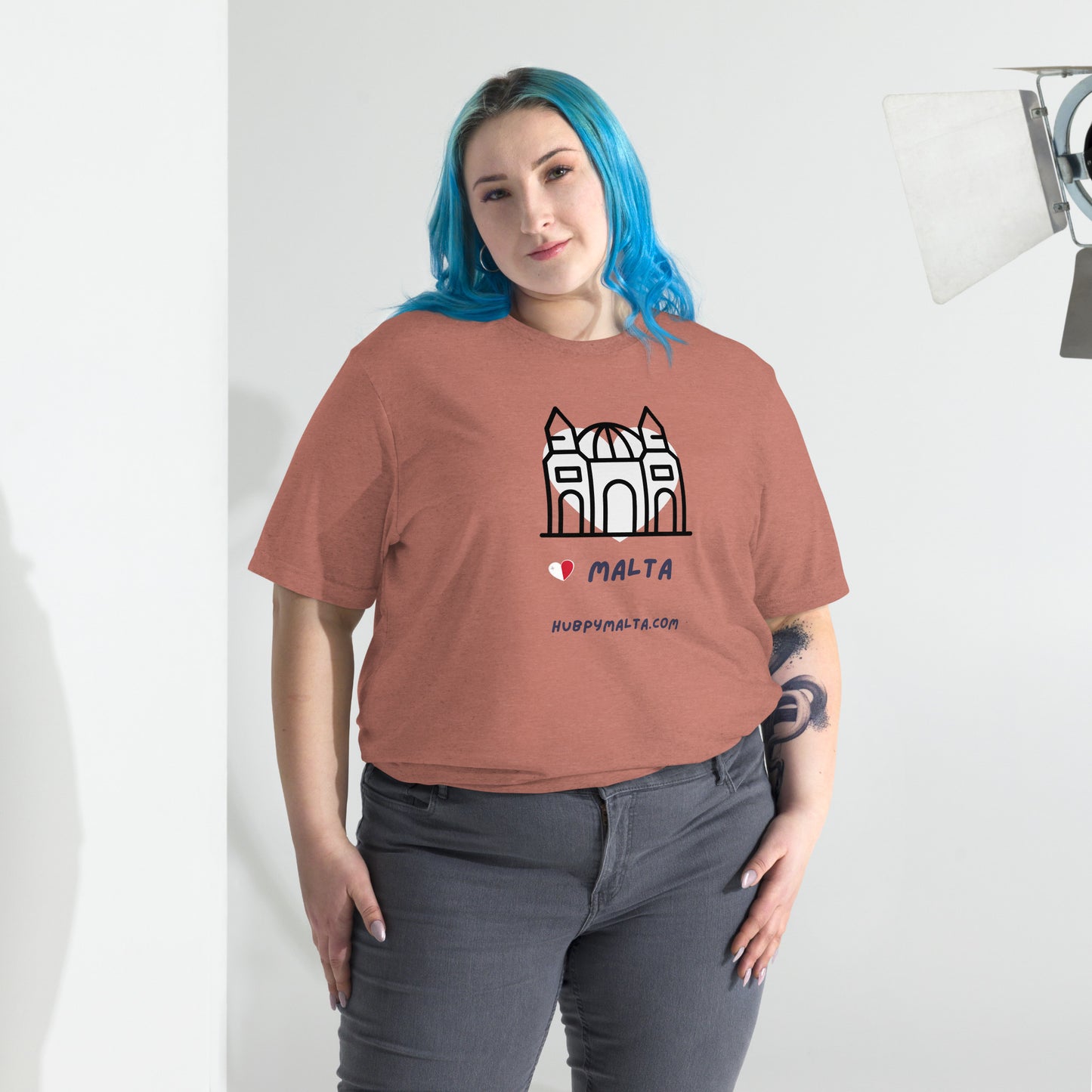 Unisex t-shirt - Malta Church (Multi-Colour Multi-Size)