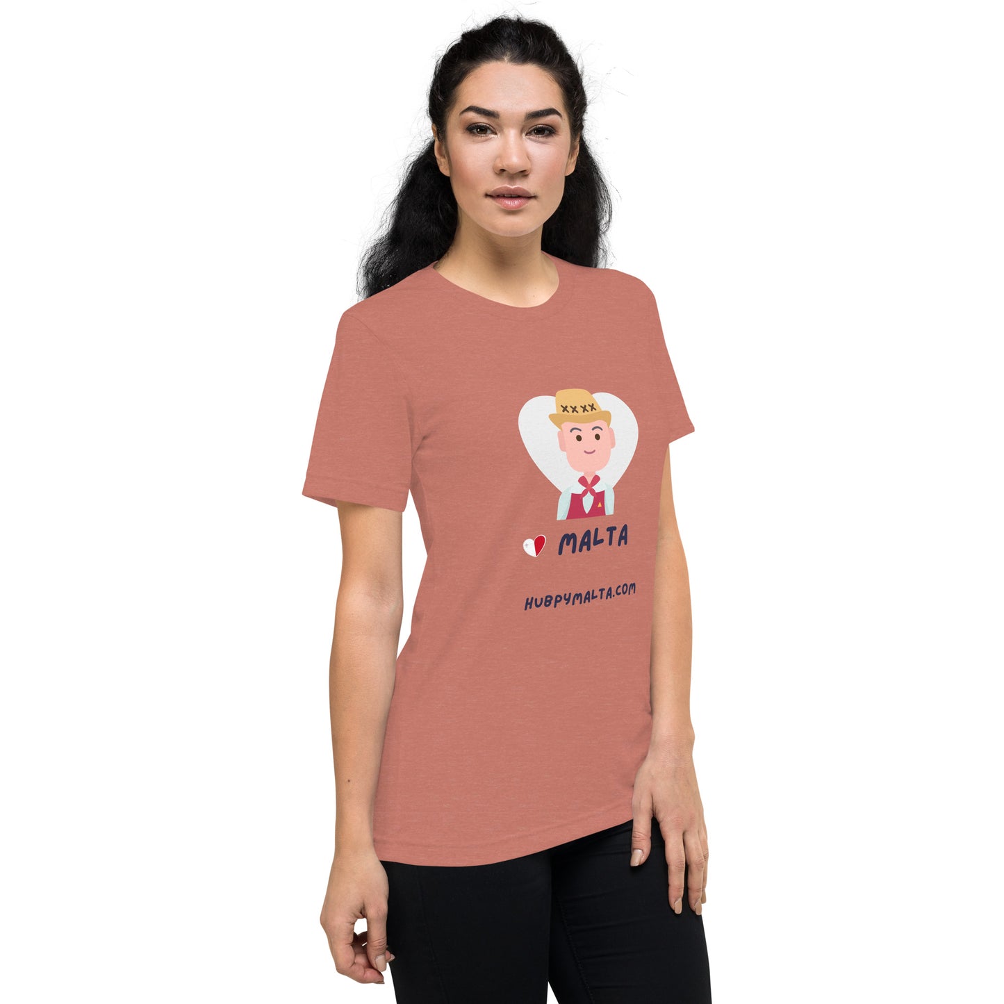 Unisex t-shirt - Malta Man with Hat (12 Colours 8 Sizes)
