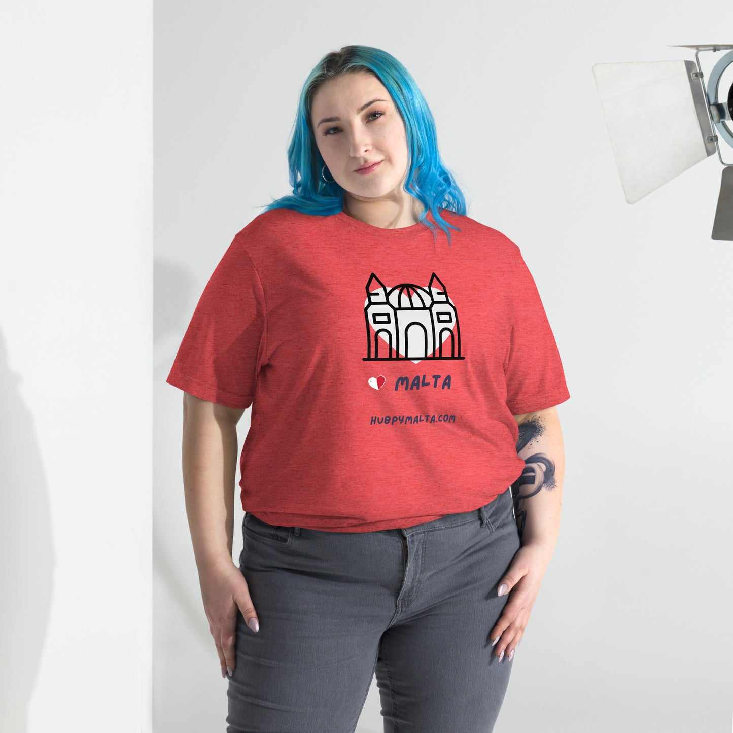 Unisex t-shirt - Malta Church (Multi-Colour Multi-Size)