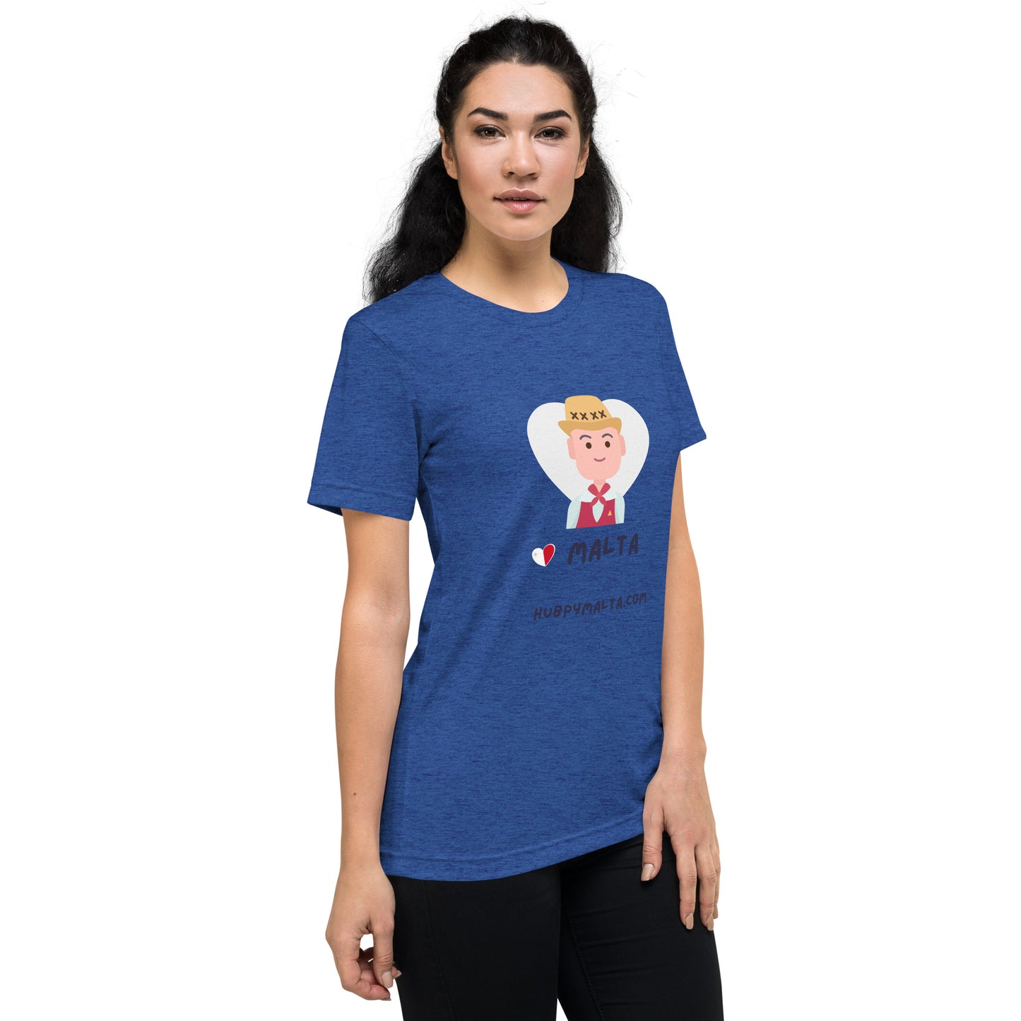 Unisex t-shirt - Malta Man with Hat (12 Colours 8 Sizes)